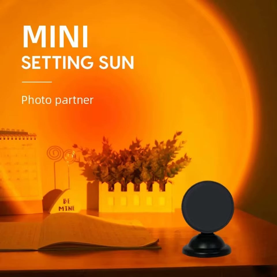 Sunset Projection Lamp – Aesthetic Room Light