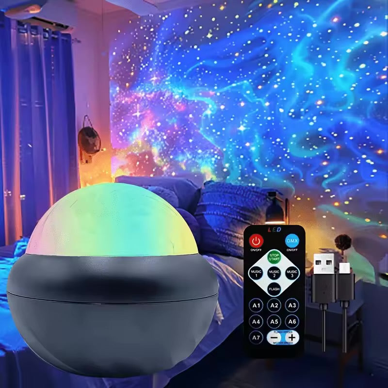 Galaxy Star Projector – Magical Night Sky Lamp