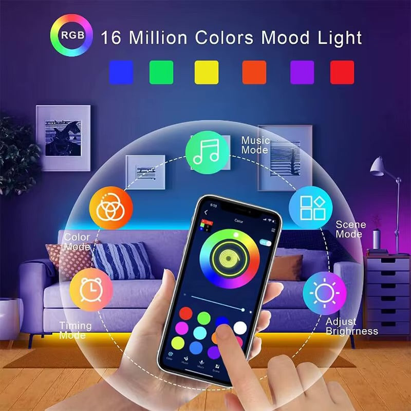 Smart RGB LED Strip Lights for Room