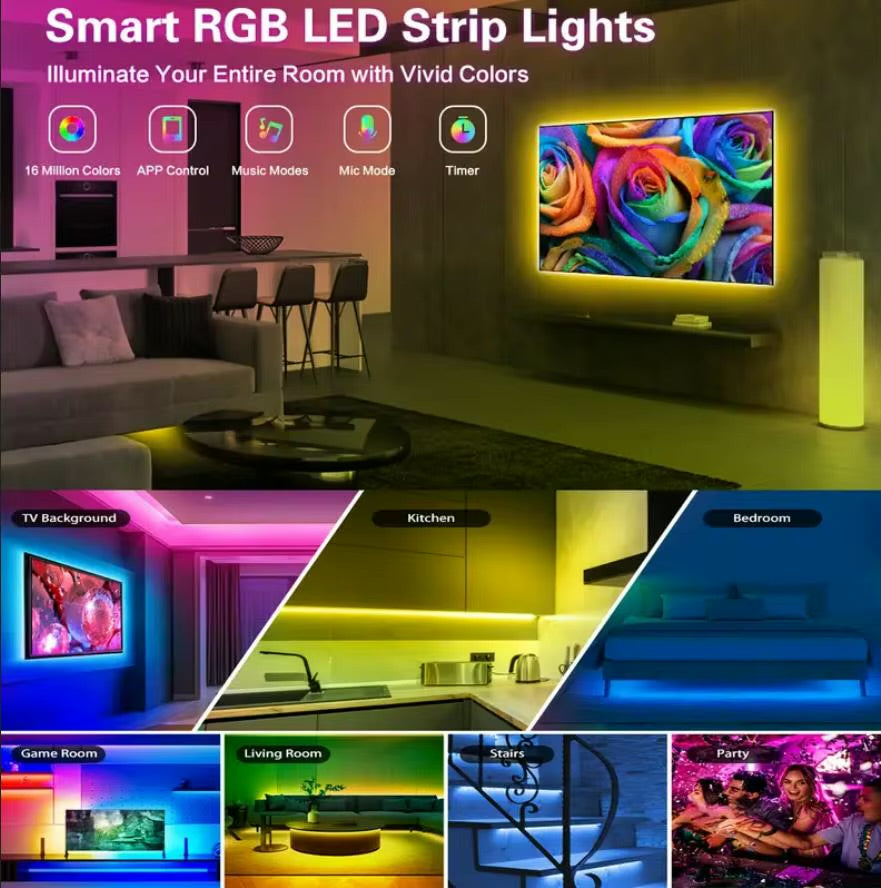 Smart RGB LED Strip Lights for Room